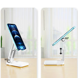 Foldbare telefonstativ til tablet (K15) - hvid