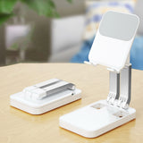 Foldbare telefonstativ til tablet (K15) - hvid