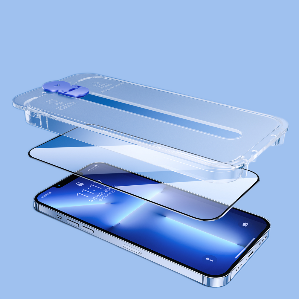 Joyroom Knight glas til iPhone 14 Plus med monteringssæt gennemsigtigt (JR-H11)
