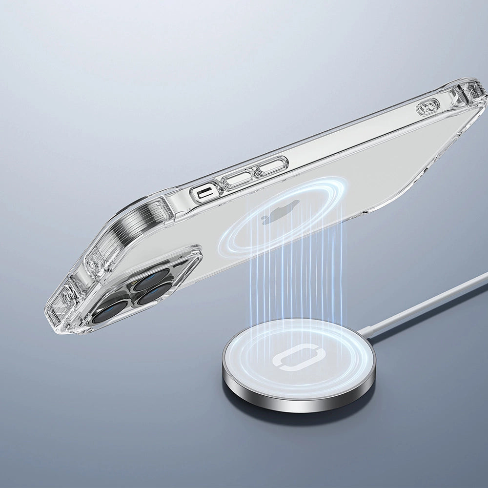 Joyroom Defender Series Case Cover til iPhone 14 Pro Max Armored Hook Cover Stand Clear (JR-14H4)