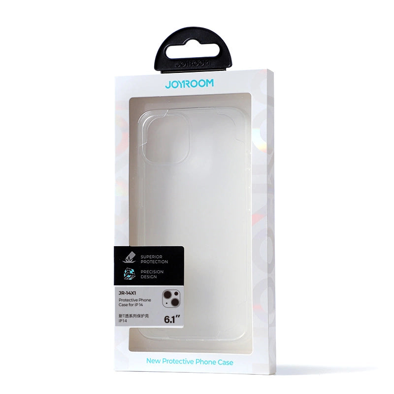 Joyroom 14X Case Case for iPhone 14 Hårdbærende dækning Hus Transparent (JR-14X1)
