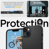 Spigen Liquid Air iPhone 14 Case - Matte sort