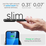 Spigen Liquid Air iPhone 14 Pro Case - Matte sort