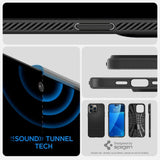 Spigen Liquid Air iPhone 14 Pro Case - Matte sort