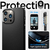 Spigen Liquid Air iPhone 14 Pro Case - Matte sort