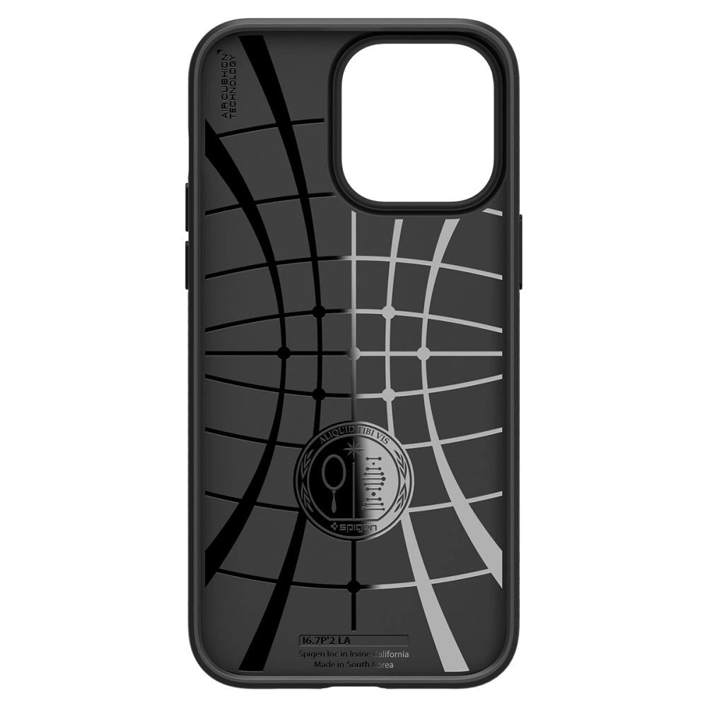 Spigen Liquid Air iPhone 14 Pro Case - Matte sort