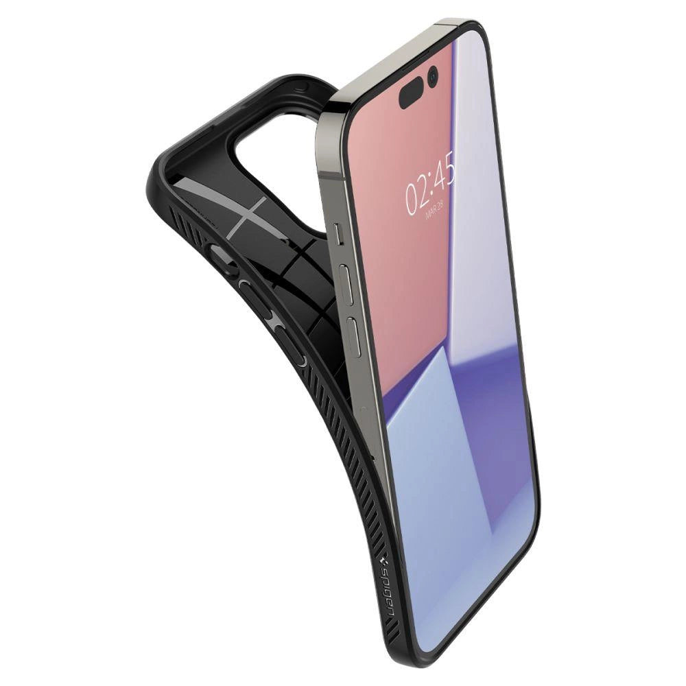 Spigen Liquid Air iPhone 14 Pro Case - Matte sort