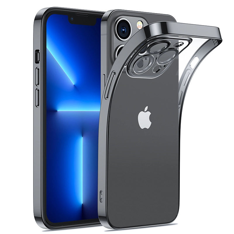 Joyroom 14Q Case til iPhone 14 med metalramme sort (JR-14Q1-sort)