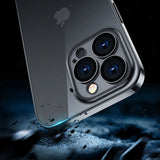 Joyroom 14Q Case til iPhone 14 med metalramme sort (JR-14Q1-sort)