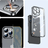 Joyroom 14Q Case til iPhone 14 med metalramme sort (JR-14Q1-sort)