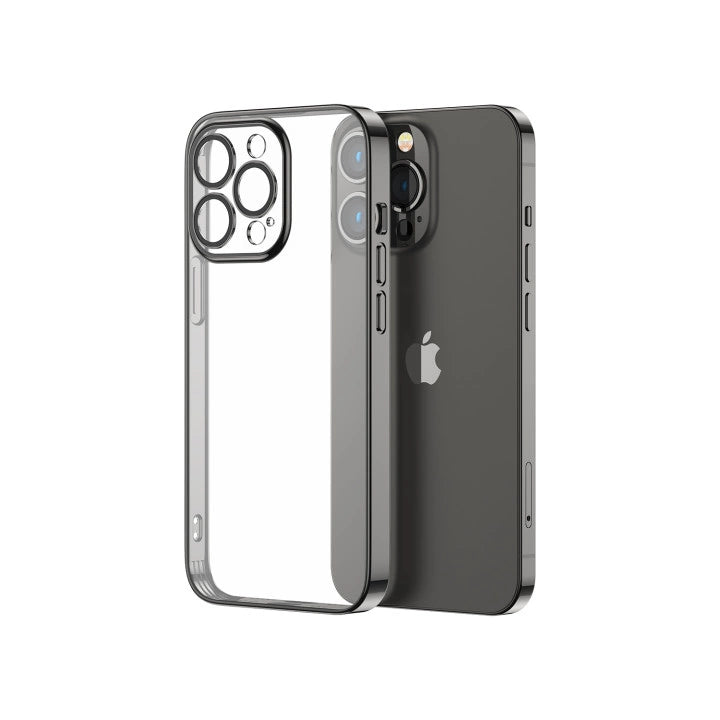 Joyroom 14Q Case til iPhone 14 med metalramme sort (JR-14Q1-sort)