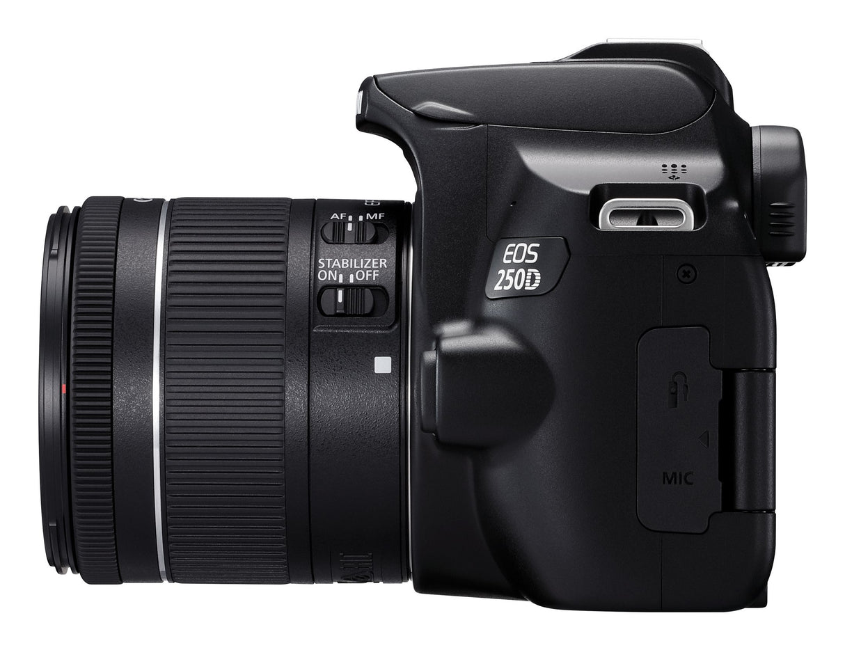 Canon EOS 250D+EF-S 18-55mm SLR kamerasæt 24,1 MP CMOS 6000 x 4000 pixel Sort