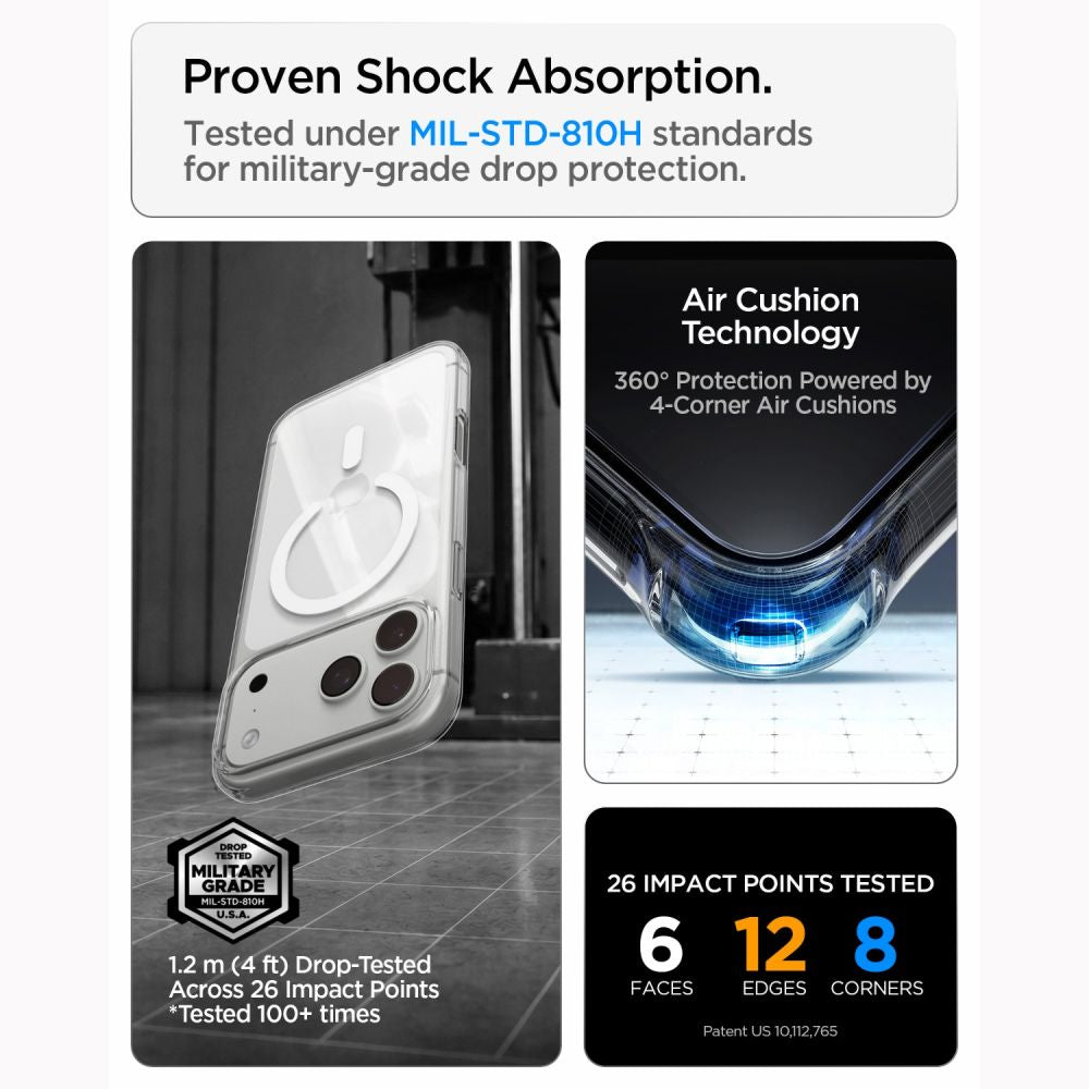 Spigen Liquid Crystal Magsafe Iphone 17 Pro / 18 Pro Klar/Hvid