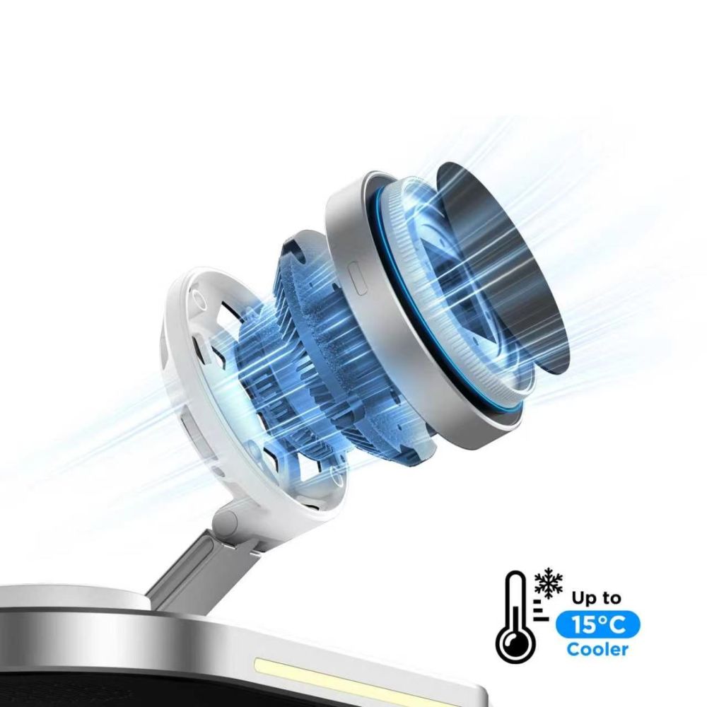 Tech Protect A51 Arcticboost 3 I 1 Magnetisk Mag Safe Trådløs Oplader 25 W Qi2.2 Hvid