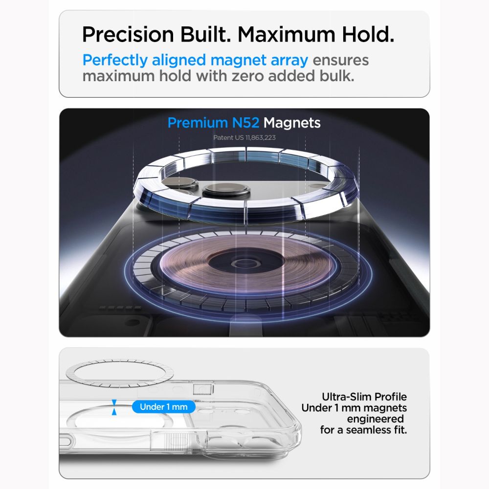Spigen Ultra Hybrid T Magsafe Iphone 17 Pro / 18 Pro Glossy Hvid