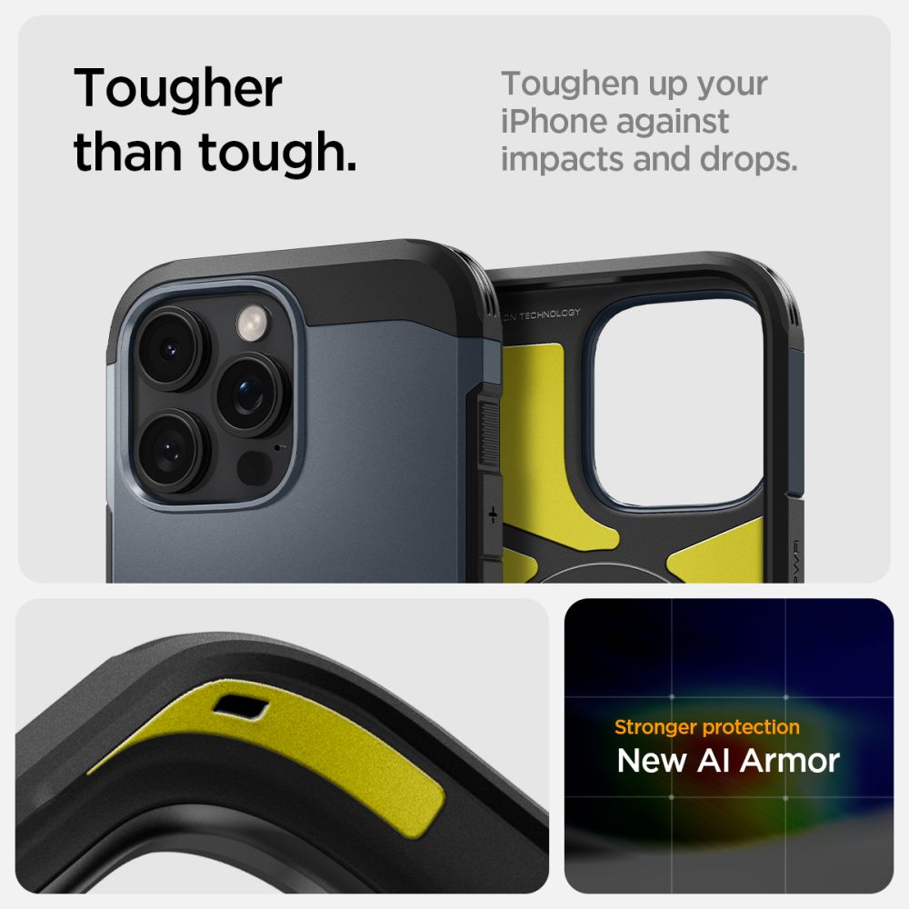Spigen Tough Armor Magsafe Iphone 16 Pro Max Metal Slate
