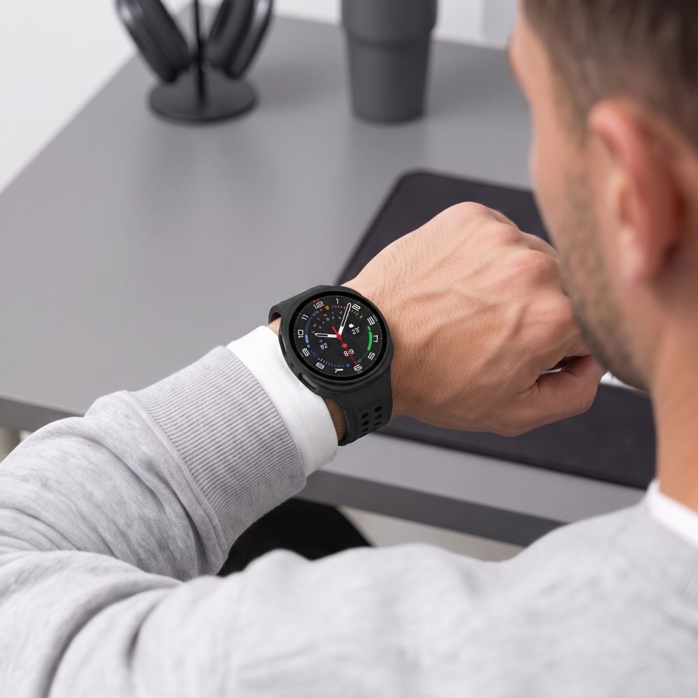 Tech Protect Defense 2 Pak Samsung Galaxy Watch 8/9 (44 Mm) Matsort & Klar