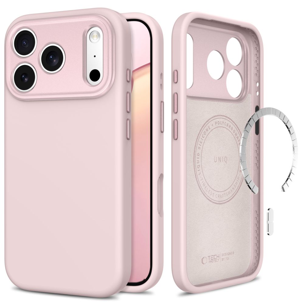 Tech Protect Uniq Magsafe Cc Iphone 17 Pro / 18 Pro Soft Pink
