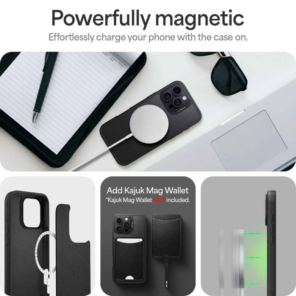 Spigen Cyrill Kajuk Classic Charm Mag Magsafe Iphone 16 Pro Max Sort
