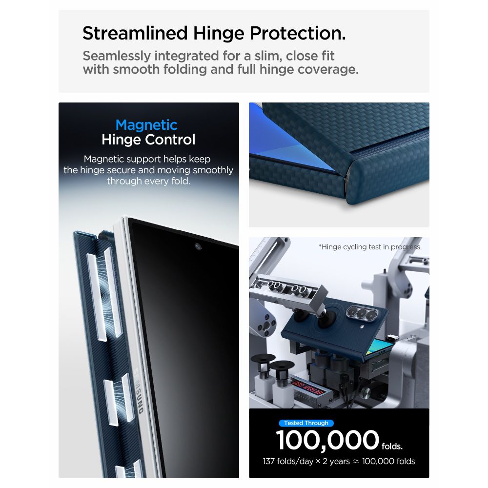 Spigen Airskin Aramid Magsafe Galaxy Z Fold 8 Ultra Navy