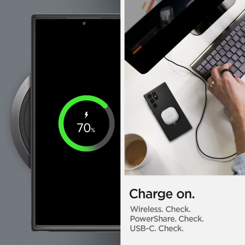 Spigen Liquid Air Galaxy S22 Ultra Mat Sort