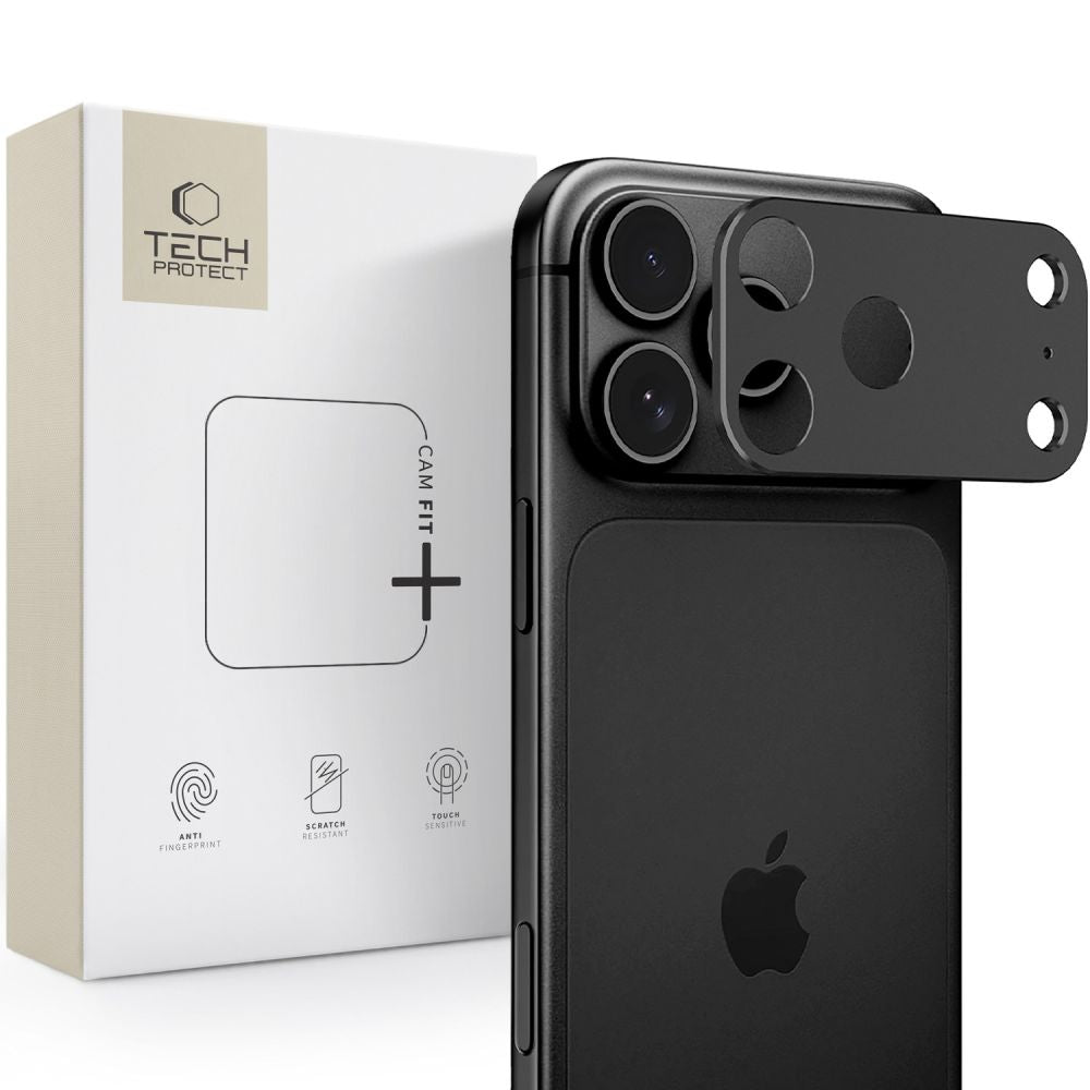 Kamera Beskyttelse Tech Protect Camalloy Fit+ Iphone 18 Pro Sort