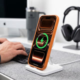 Tech Protect Magone Magsafe Cc + Glas 2 Pak Iphone 17 Pro / 18 Pro Cosmic Orange/Klar