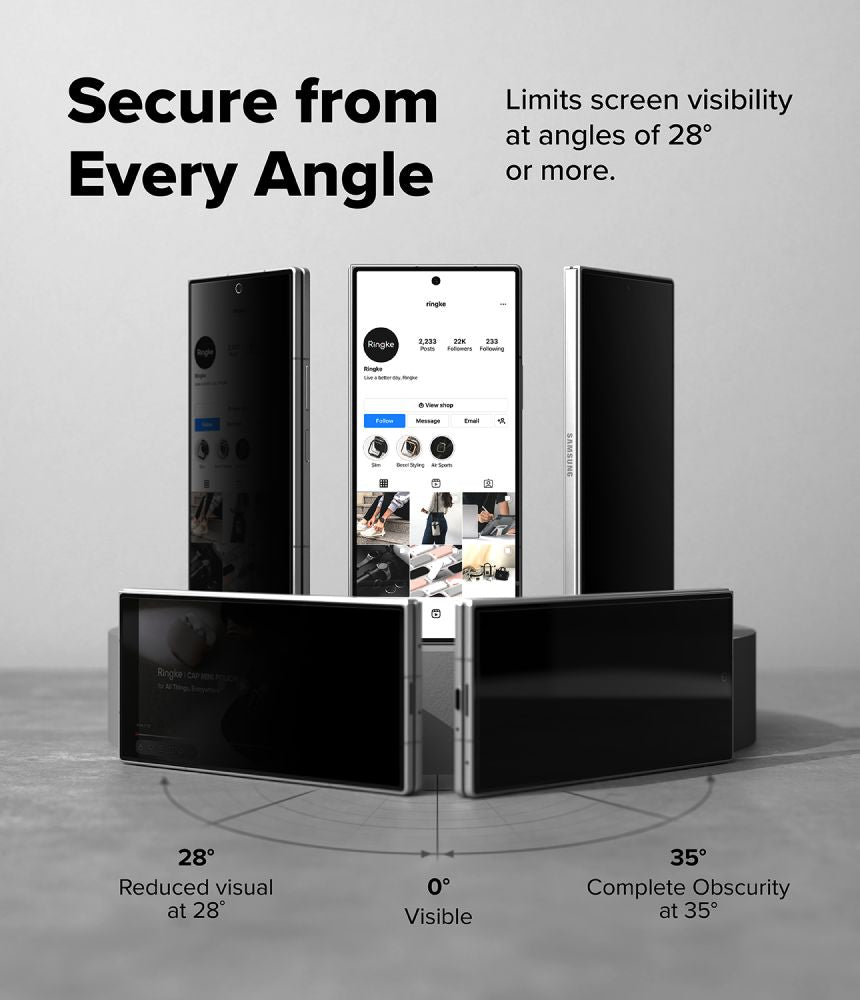 Privacyglas Ringke Cover Display Easy Slide 360 2 Pack Galaxy Z Fold 8 Ultra Privacy