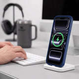 Tech Protect Magmat Magsafe Cc Iphone 17 Pro / 18 Pro Mat Dyb Blå