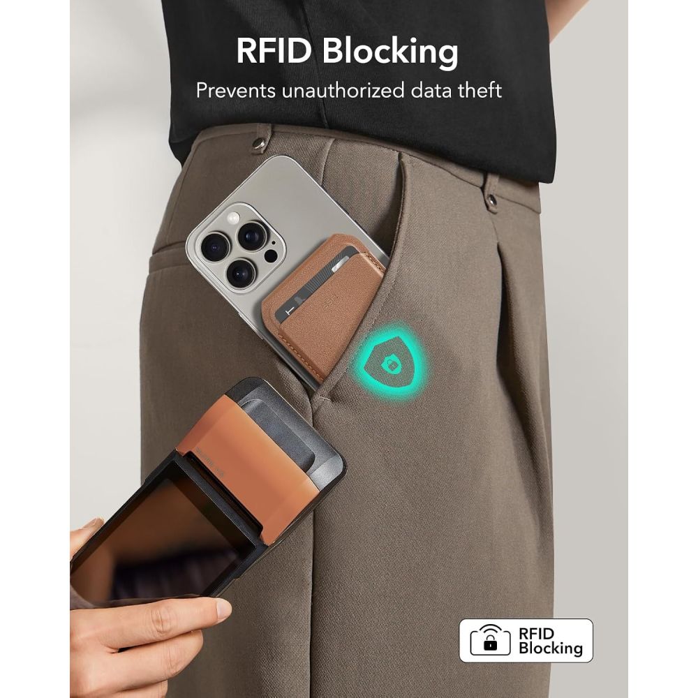 Esr Classic Rfid Magnetisk Tegnebogstand Magsafe Brun