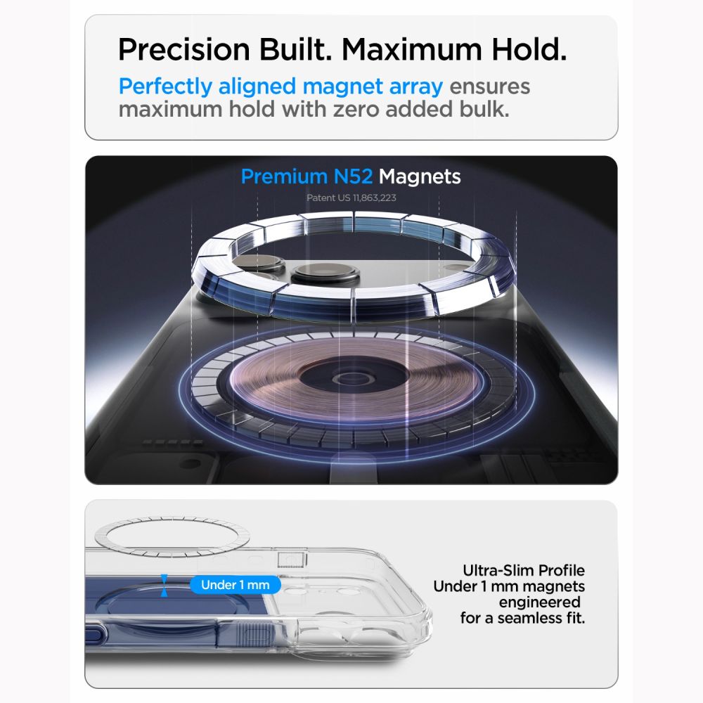 Spigen Ultra Hybrid T Magsafe Iphone 17 Pro Max / 18 Pro Max Matblå