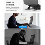 Spigen Ld201 S6 Slimfold Bærbar Stand, Grå