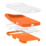 Spigen Silicone Fit Mag Magsafe Iphone 17 Pro Max Cosmic Orange