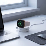 Tech Protect A55 2 I 1 Magnetisk Magsafe Trådløs Oplader 25 W Qi2.2 Hvid