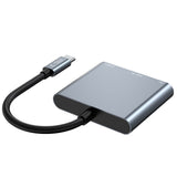 Tech Protect V1 Hub Adapter 3 I 1 Grå