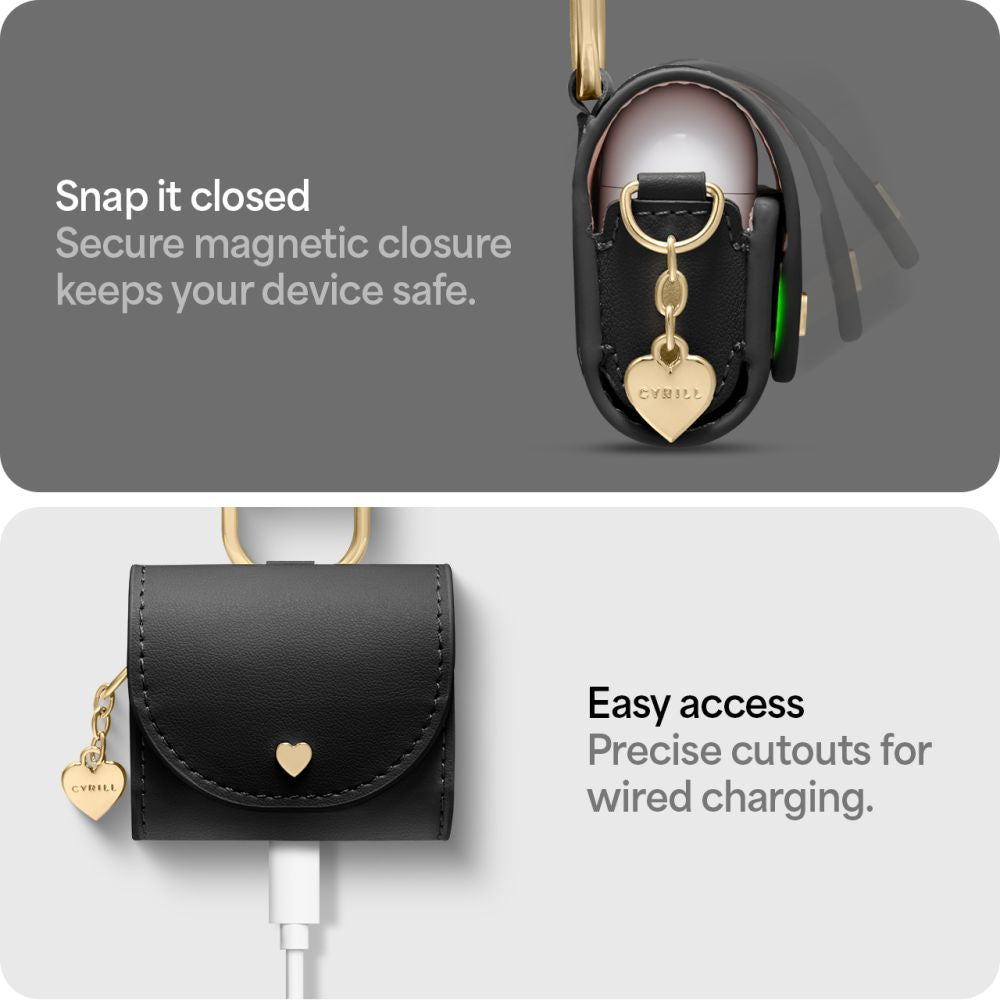 Spigen Cyrill Mini Taske Til Apple Airpods 4/5 Sort