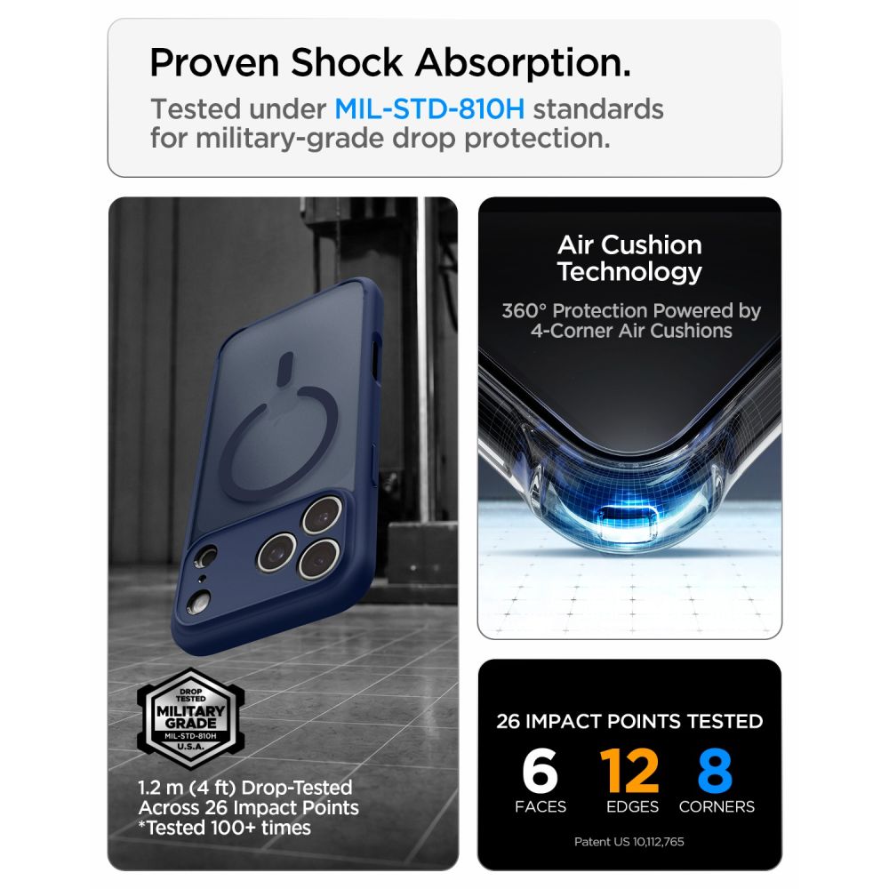 Spigen Ultra Hybrid Magsafe Iphone 17 Pro Max / 18 Pro Max Frost Deep Blue