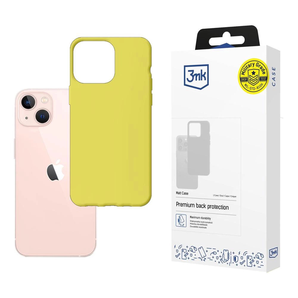 Case til iPhone 14 Plus fra 3mk Matt Case-serien - lime