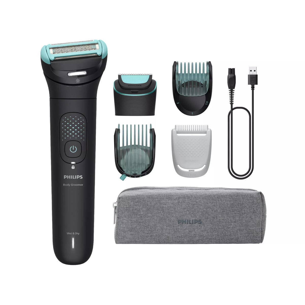Philips 7000 series Body Groomer BG7470/15 Fleksibelt 2D-hoved og dobbelt trimbarberingssystem