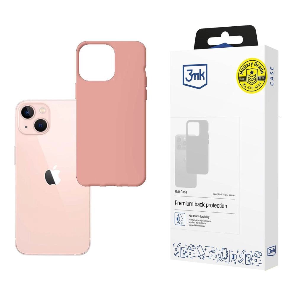 Case til iPhone 14 fra 3mk Matt Case-serien - pink