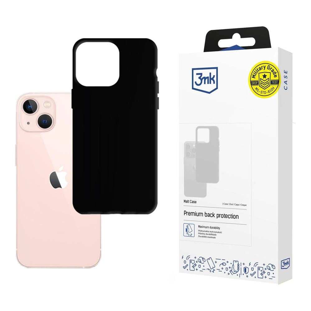 Case til iPhone 14 Plus fra 3mk Matt Case-serien - sort
