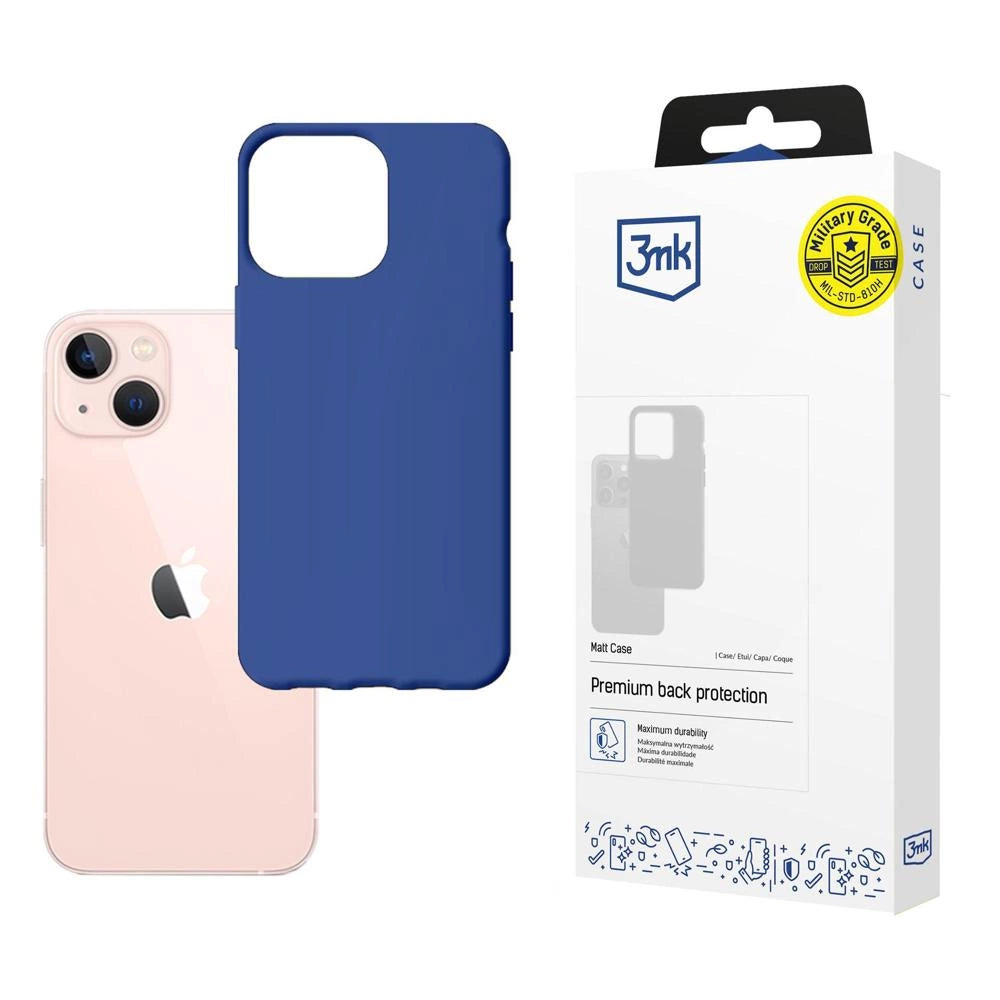 Case til iPhone 14 Plus fra 3mk Matt Case-serien - blå