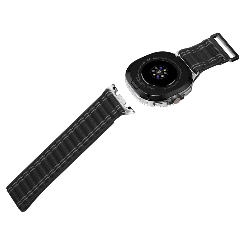 Spigen Wbf0 Band Til Samsung Galaxy Watch 8 / 9 / Classic (40 / 44 / 46 Mm) Sort
