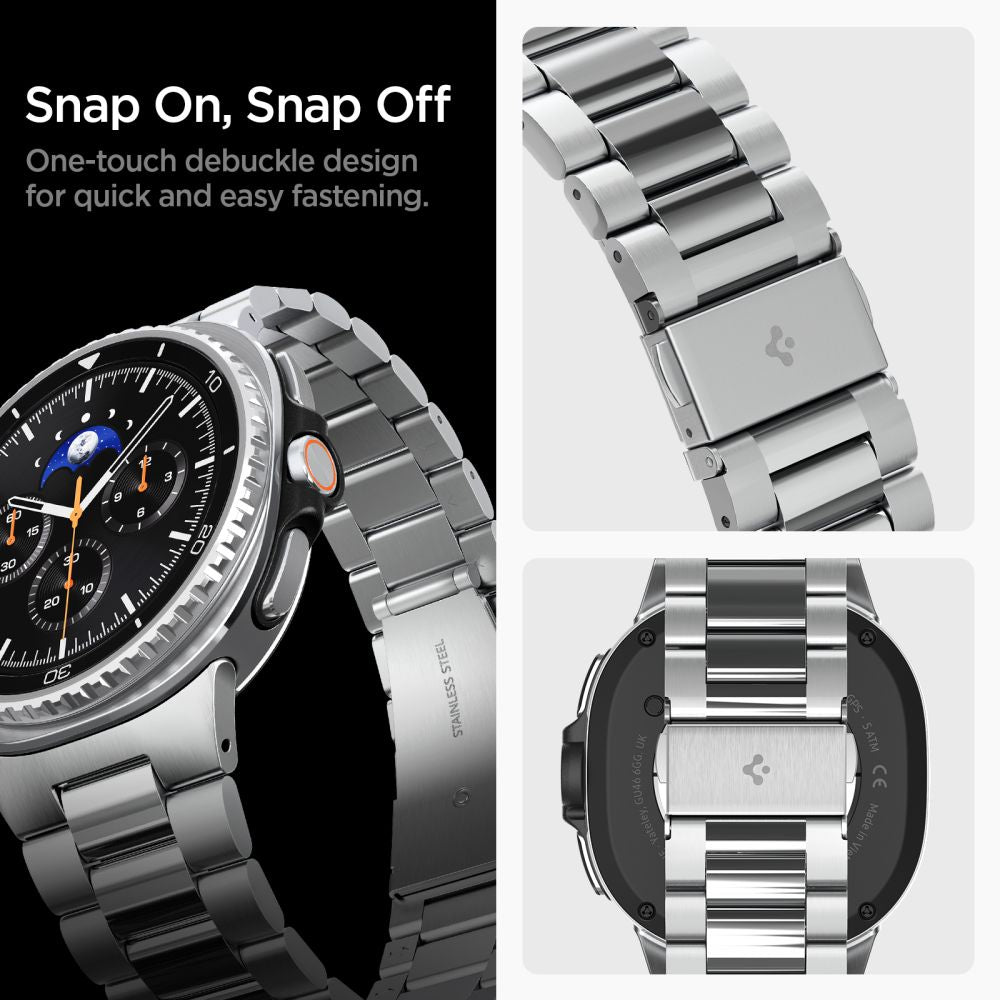 Spigen Modern Fit Band Samsung Galaxy Watch 8 / 9 / Classic (40 / 44 / 46 Mm) Sølv