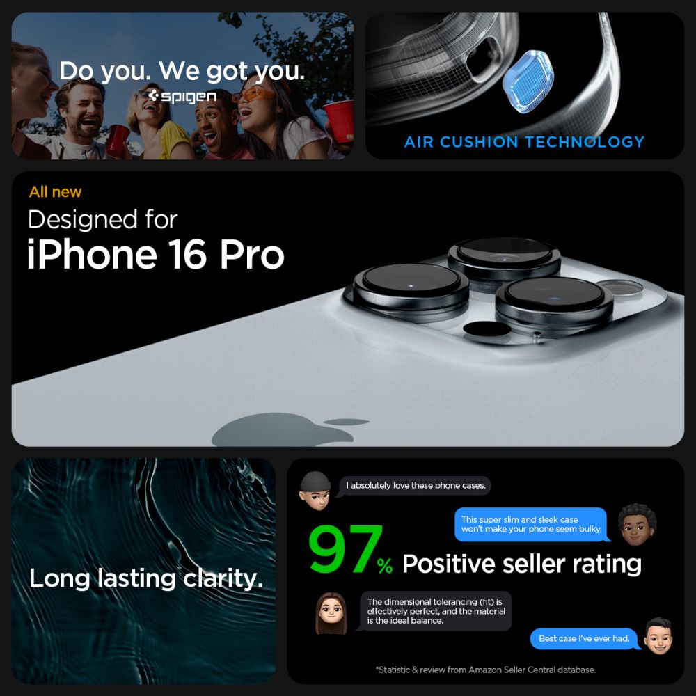 Spigen Ultra Hybrid Iphone 16 Pro Krystalklar