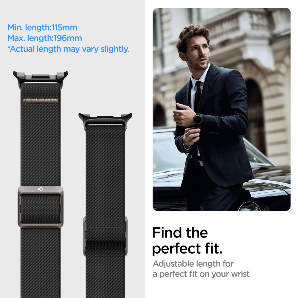 Spigen Lite Fit Samsung Galaxy Watch 8 / Classic (40 / 44 / 46 Mm) Sort