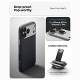 Spigen Nano Pop Magsafe Iphone 17 Pro / 18 Pro Sort Sesam