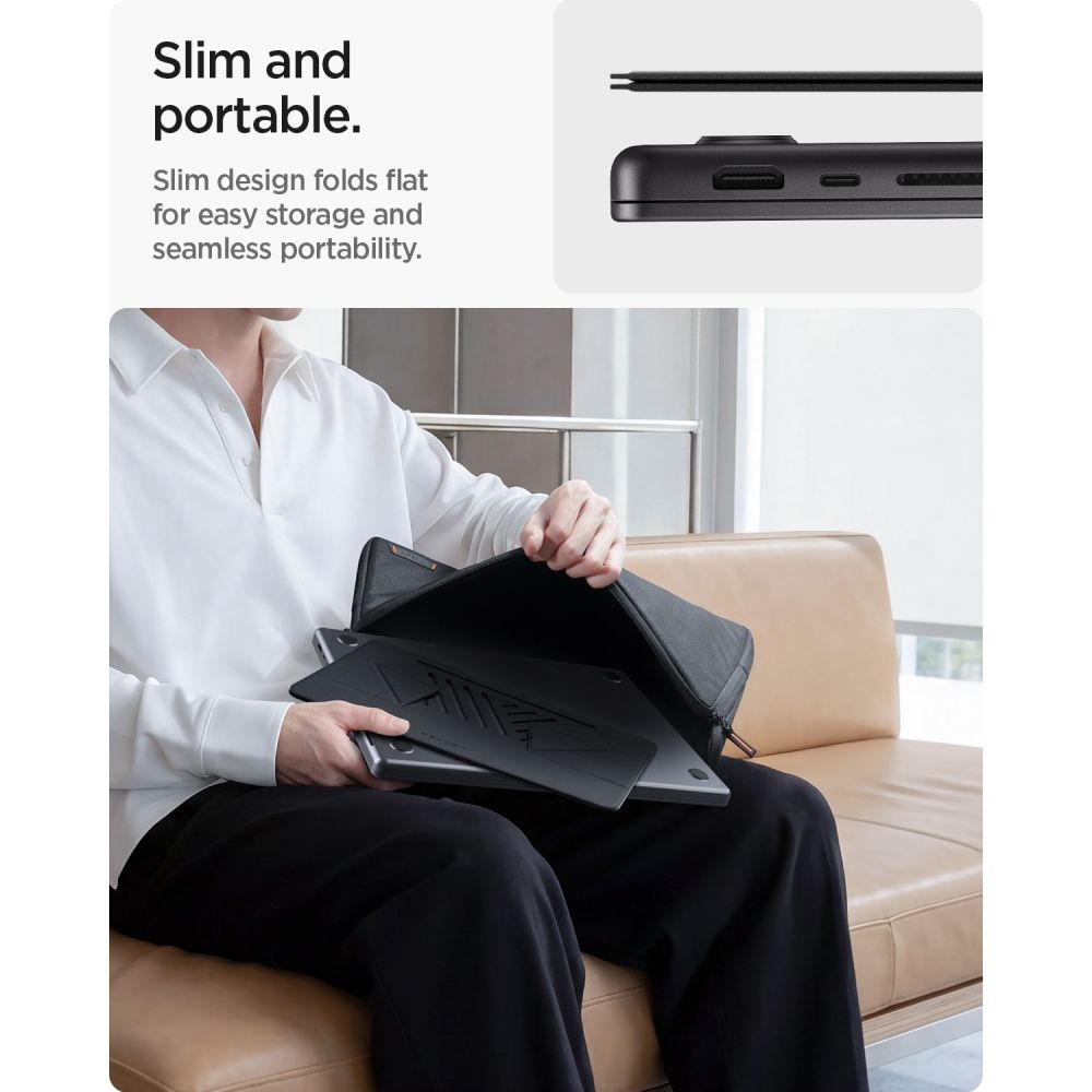 Spigen Ld201 S6 Slimfold Bærbar Stand, Grå