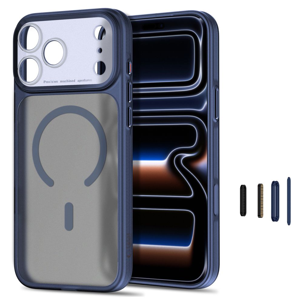 Tech Protect Magprime Magsafe Cc Iphone 17 Pro Max / 18 Pro Max Mat Dyb Blå
