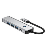 Tech Protect Hb01 Hub Adapter 5 I 1 Type C + Usb 3.0 + Hdmi 4 K 60 Hz + Pd100 W Spacegrå